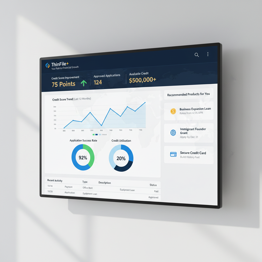 ThinFile+ dashboard interface